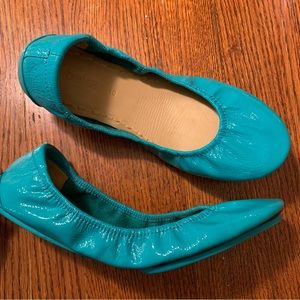 Tieks Blue Patent Size 10